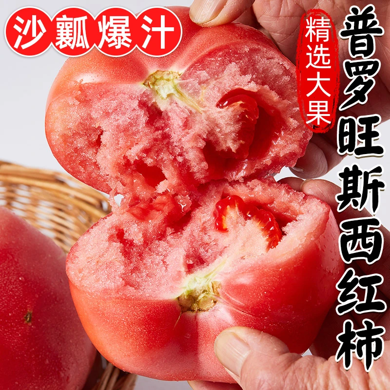 【不好吃退全款】陕西泾阳酸甜普罗旺斯西红柿甜美可生吃沙瓤番茄