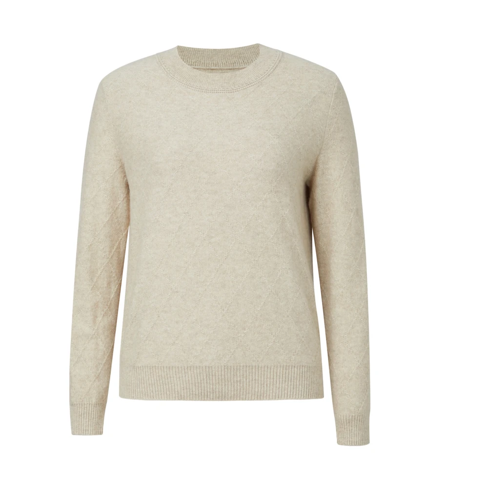 娜尔思山羊绒保暖时尚百搭气质长袖百搭纯圆领秋冬上衣NZ03100D1