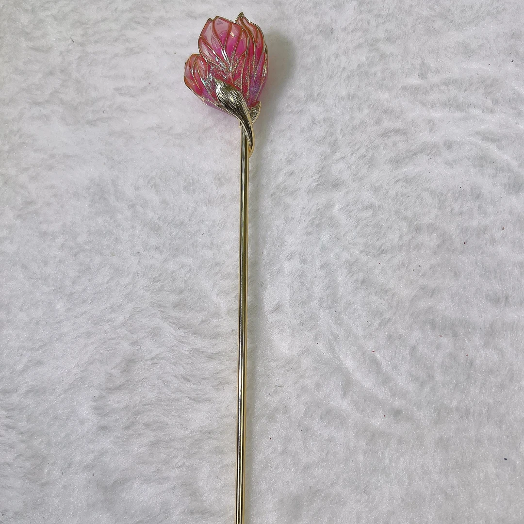 合金胸针 【玫瑰发簪】简约百搭精致优雅高档春夏时尚胸针7017