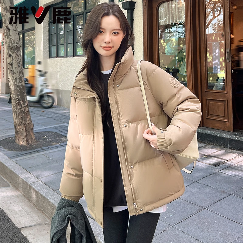 【降温补贴】雅鹿羽绒服冬季洋气保暖羽绒服小个子穿搭通勤外套穿搭