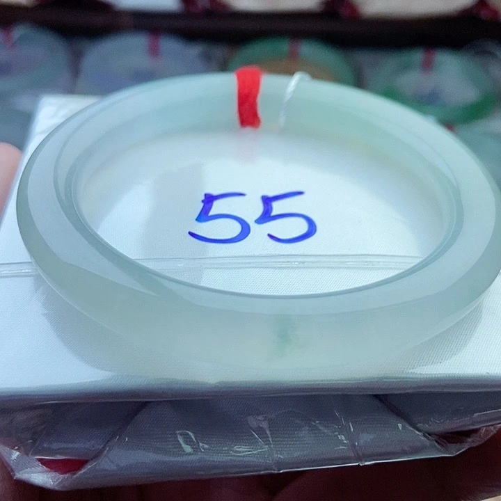 0606编55冰起光胶润透发光发亮天然缅甸翡翠A货传承55.1，8.8，9.1。