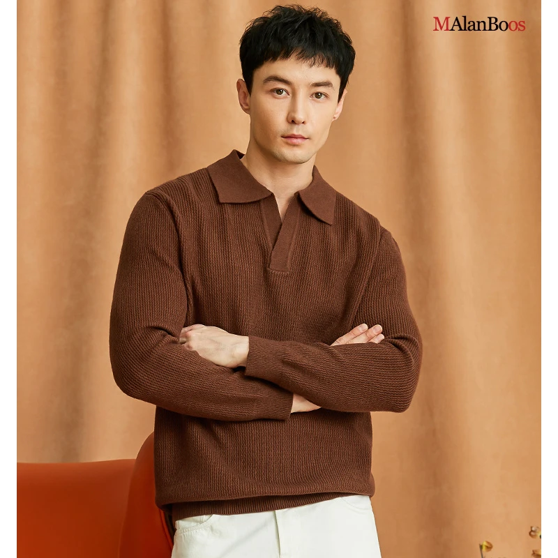 【时尚款】MAlanBoos秋冬新款含羊毛简约纯色套头加厚时尚宽松海鸥