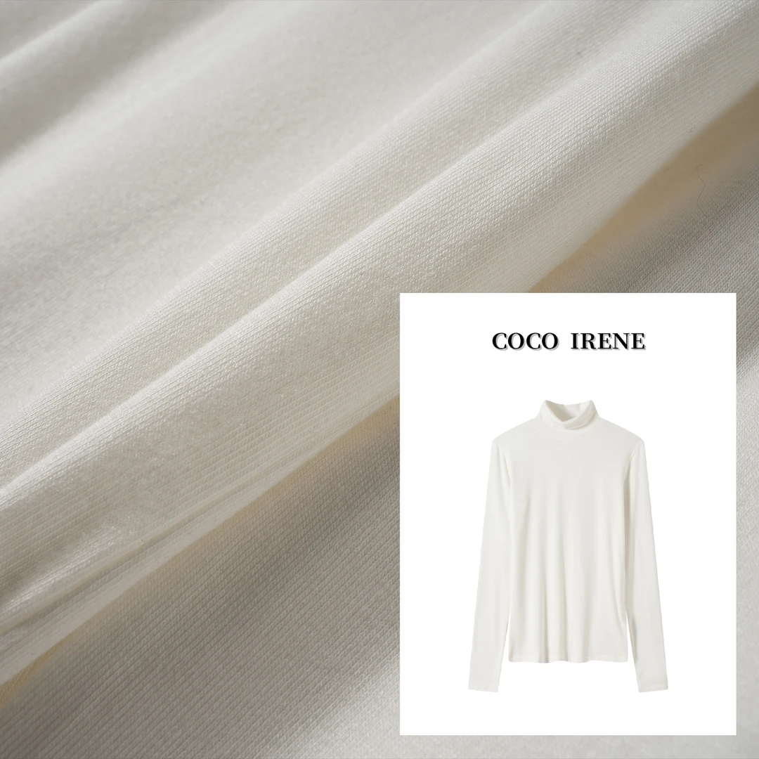 COCO IRENE 【珍珠】【羊绒】养肤显瘦修身打底衫可外穿
