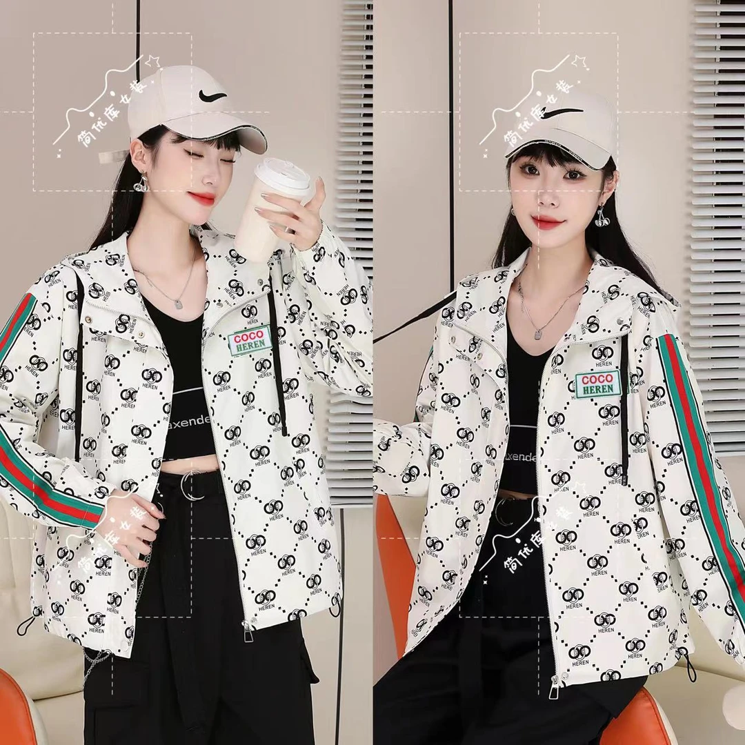 COCO印花外套冲锋衣