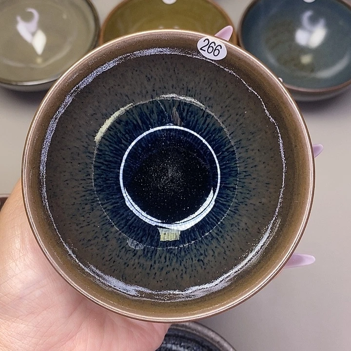 茶盏建窑建盏磨底柴烧主人杯
