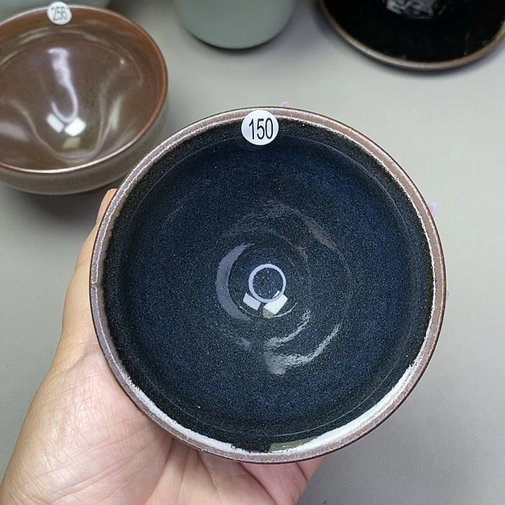 茶盏建窑建盏磨底柴烧主人杯