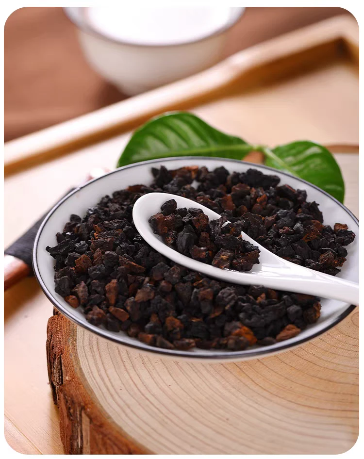 桦树茸桦褐孔菌，天然冲泡桦树茸黑金颗粒白桦树茸正宗野生白桦茸