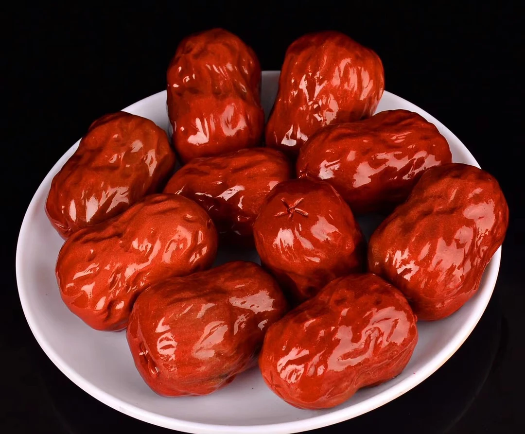 寿山石印石大红袍高山石红枣手把件桌面茶宠小摆件工艺品礼品礼物