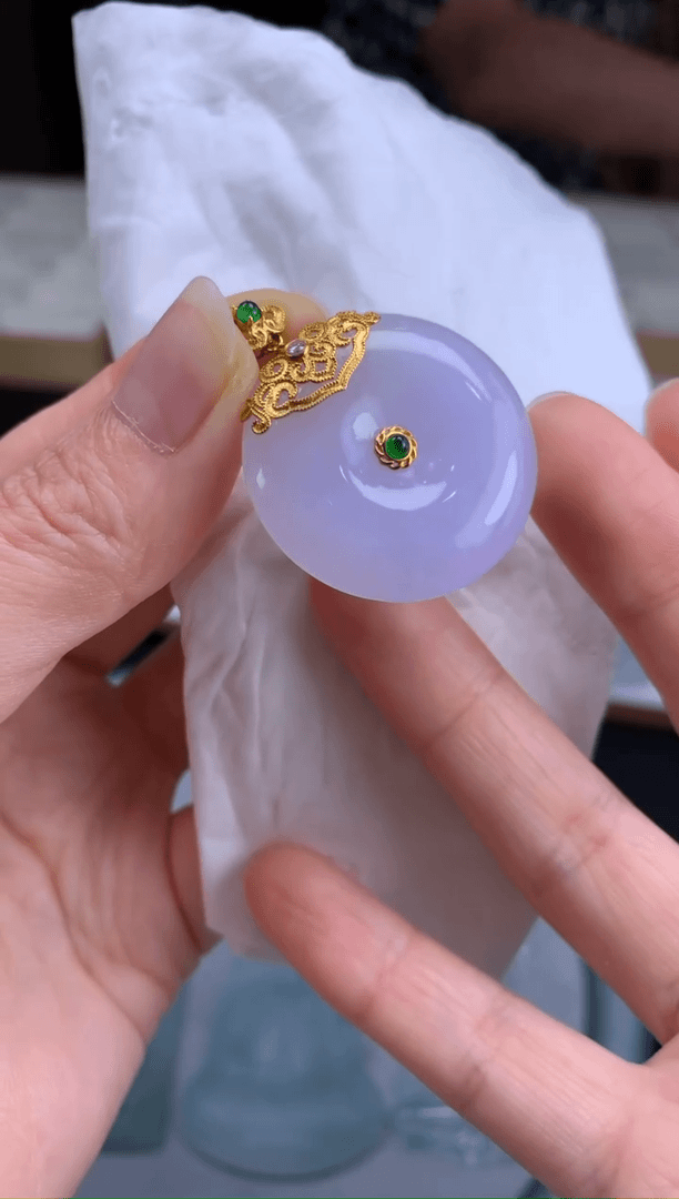 【闪购商品】定制翡翠18K金镶嵌-08532