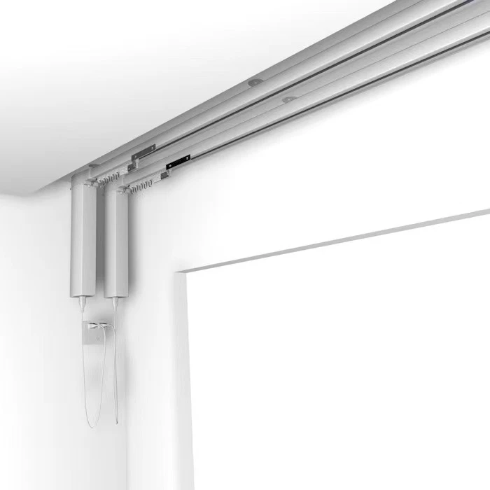 智能语音窗帘电动联动直轨弧形多种设计联系客服家用