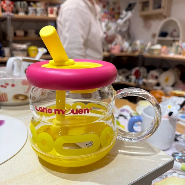 葫芦玻璃吸管杯女生高颜值耐高温大容量水杯