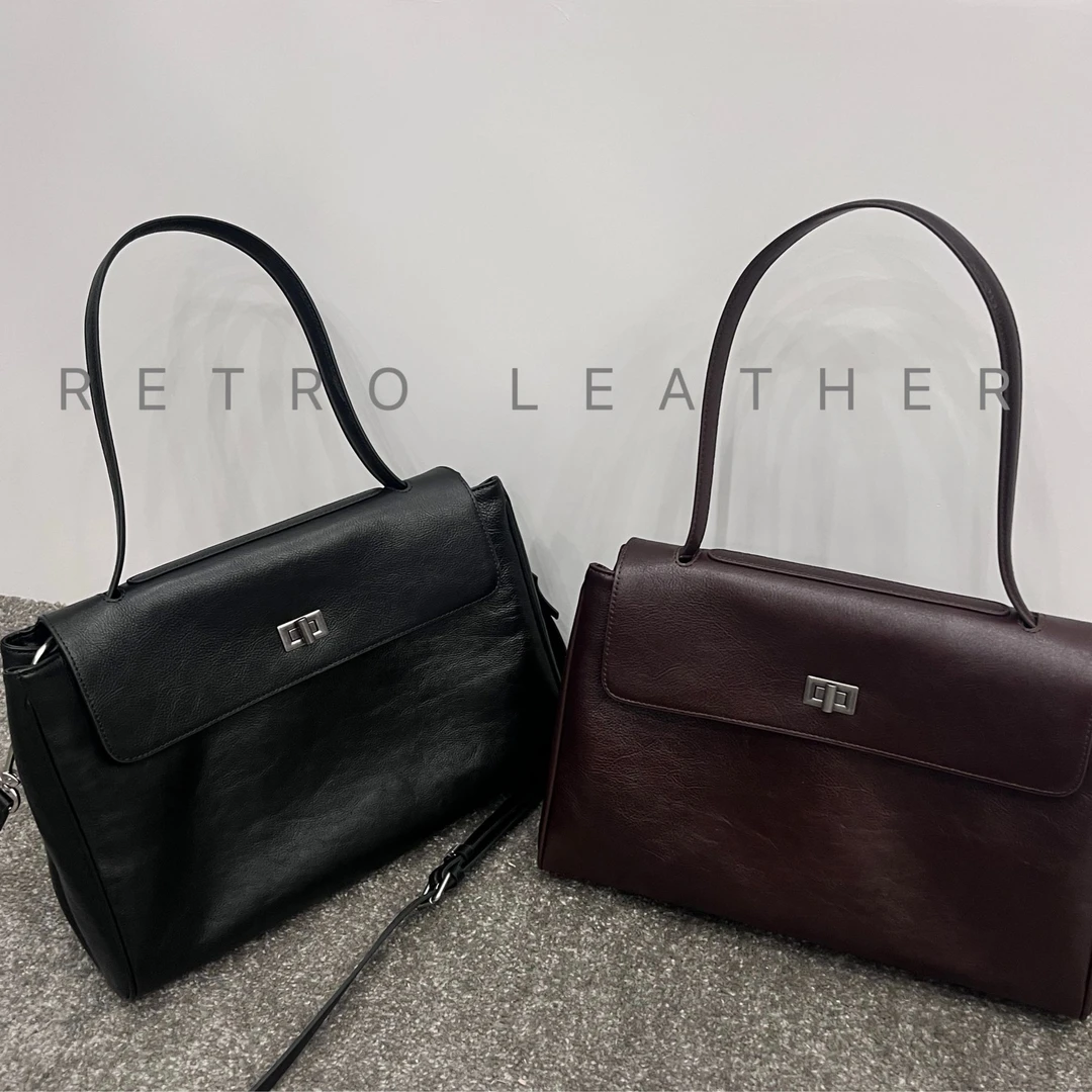 NANGE 定制/手提公文包 头层植鞣牛皮真皮包