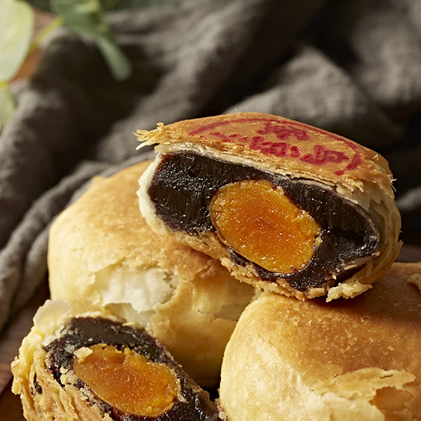 酥和饴潮汕特产纯手工】蛋黄乌豆沙绿豆 月饼中秋饼100g 正宗经典