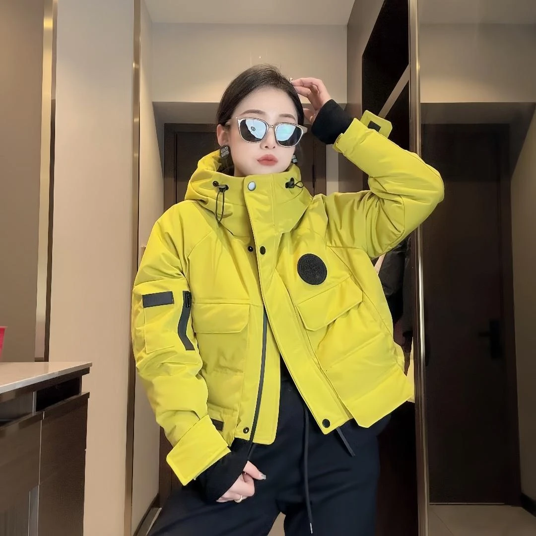 欧货连帽新款派克服秋冬款加厚棉服短款小个子冲锋衣棉袄棉衣港风