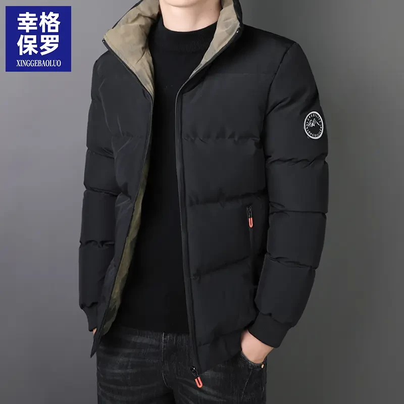 幸格保罗棉服男士秋冬季棉衣立领保暖潮流加厚休闲韩版棉袄外套