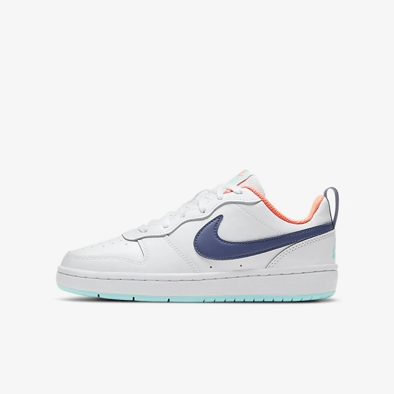 NIKE耐克 COURT BOROUGH GS低帮耐磨透气休闲运动板鞋BQ5448-112