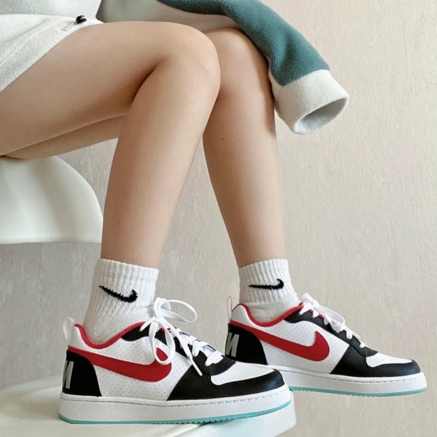 耐克/Nike Court 黑脚趾低帮网红休闲运动板鞋