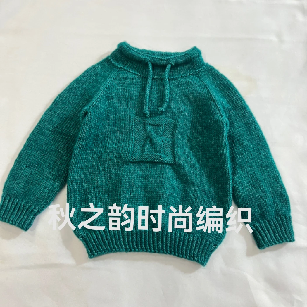 儿童卫衣棒球服套头材料包非成品！休闲时尚可爱手编百搭新潮宝宝