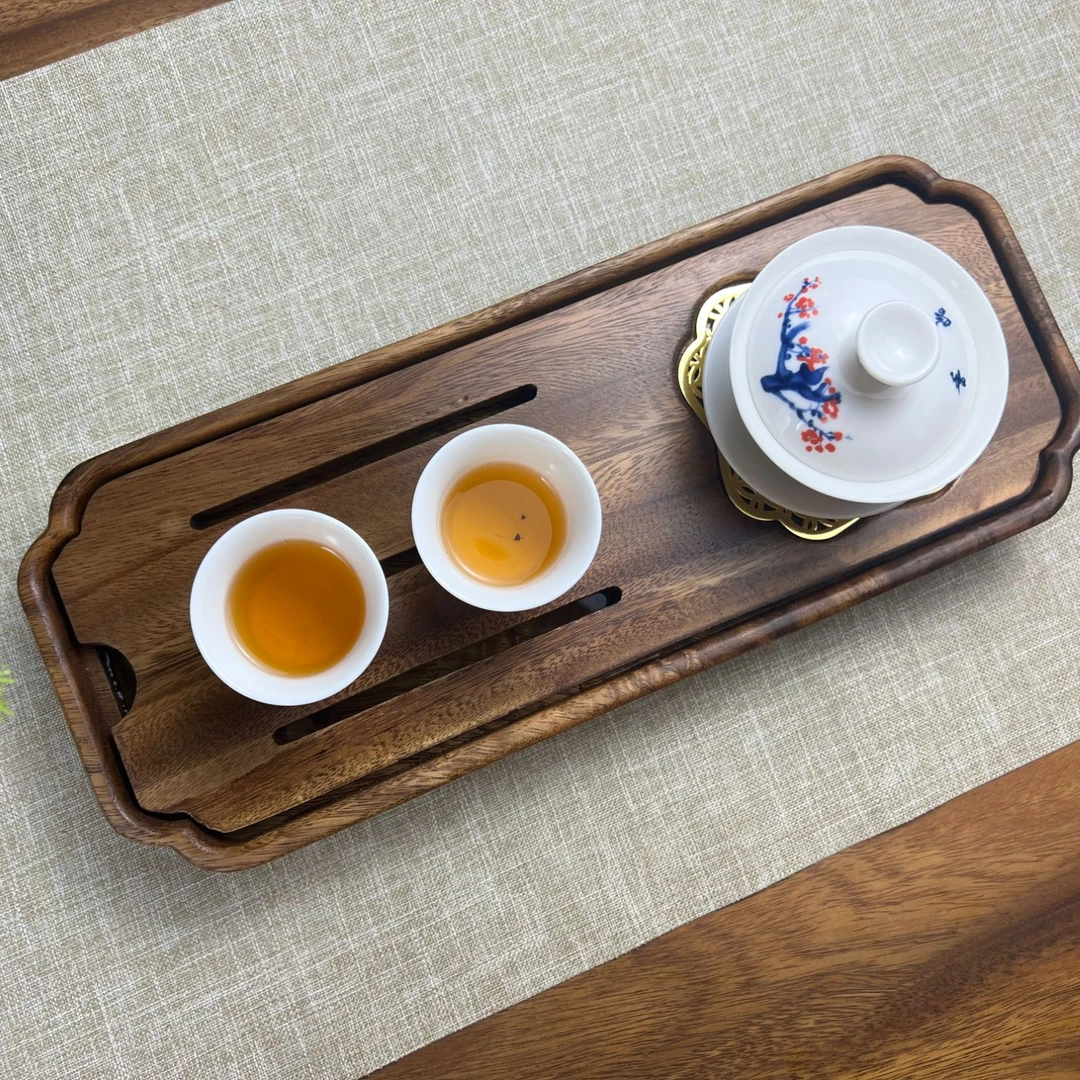 创意胡桃木干湿储水三用茶盘38*15*4