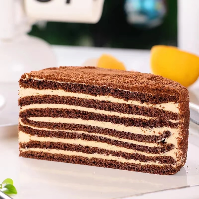 俄罗斯原装进口萨姆控牌正宗双山可可味提拉米苏松软香甜500g*2块