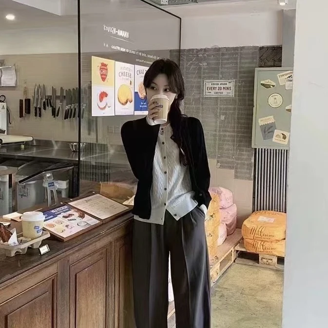 假两件羊毛（衣长56cm推荐90-150斤）【飞鸟黑】