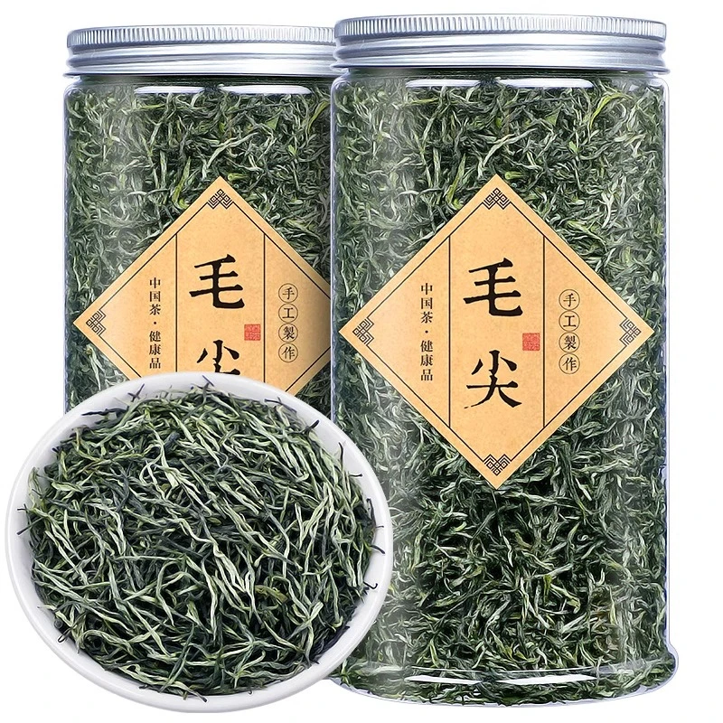 2024新茶茶叶毛尖绿茶春茶明前嫩芽雀舌浓香型散装罐装500克