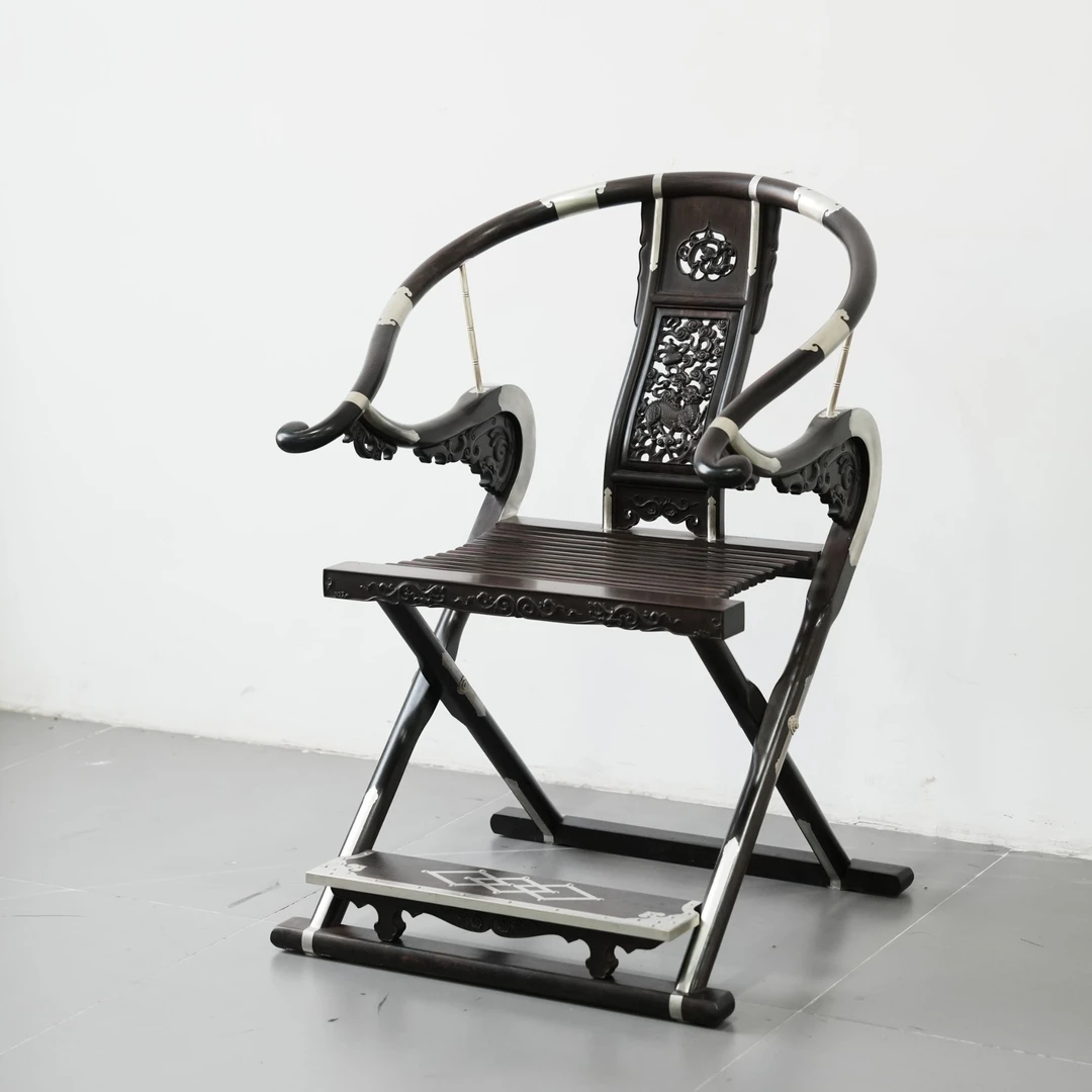 紫光檀麒麟交椅国椅