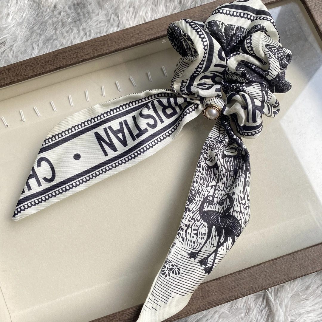 韩国Eunoia Nero【飘带肠圈】小香风气质时尚小众优雅温柔（现货）