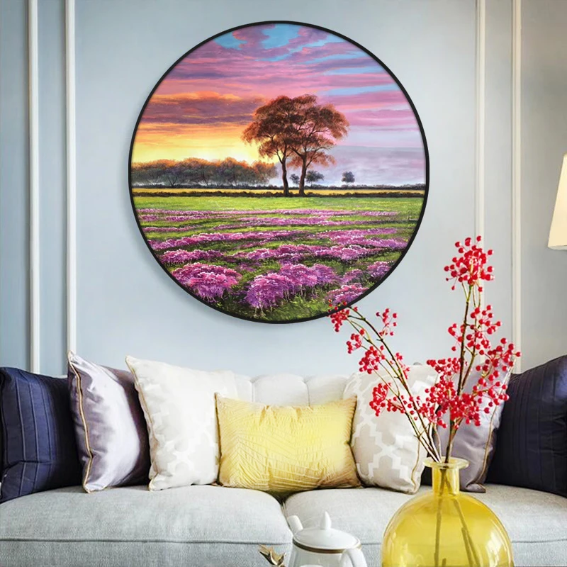 5d钻石画满钻新款小幅紫色薰衣草2025贴钻十字绣客厅餐厅点钻石绣