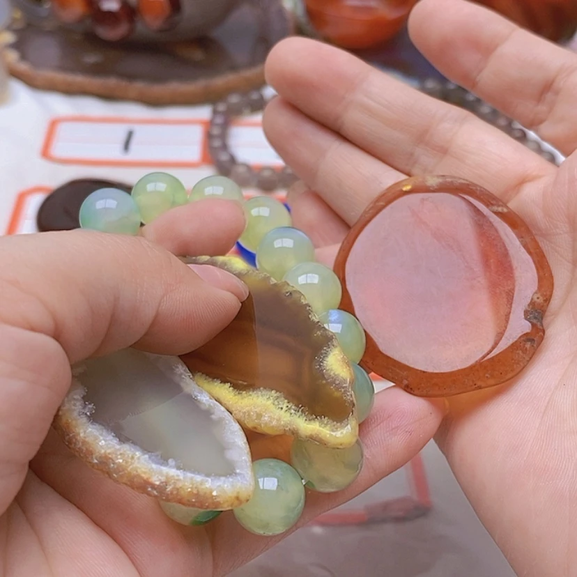 【闪购商品】玛瑙/玉髓珠宝半成品未镶嵌琑**作