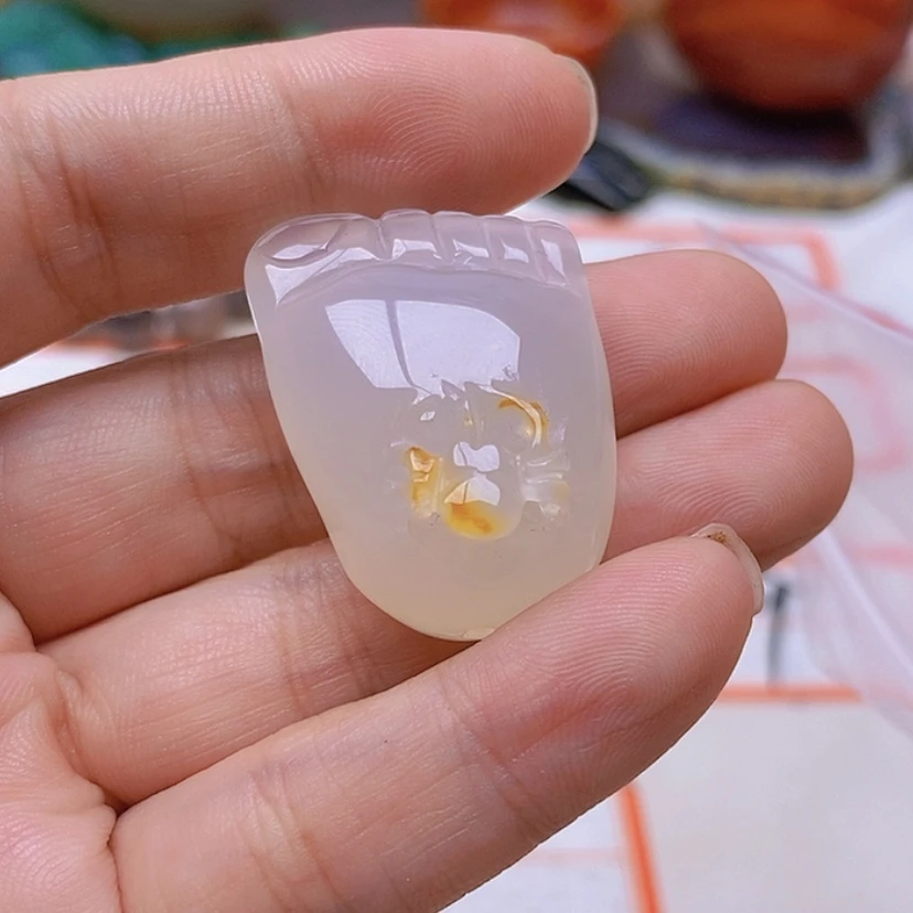 【闪购商品】玛瑙/玉髓珠宝半成品未镶嵌木****慧
