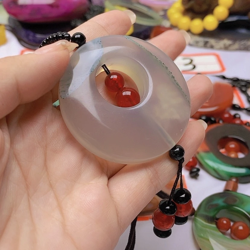 【闪购商品】玛瑙/玉髓珠宝半成品未镶嵌青**发