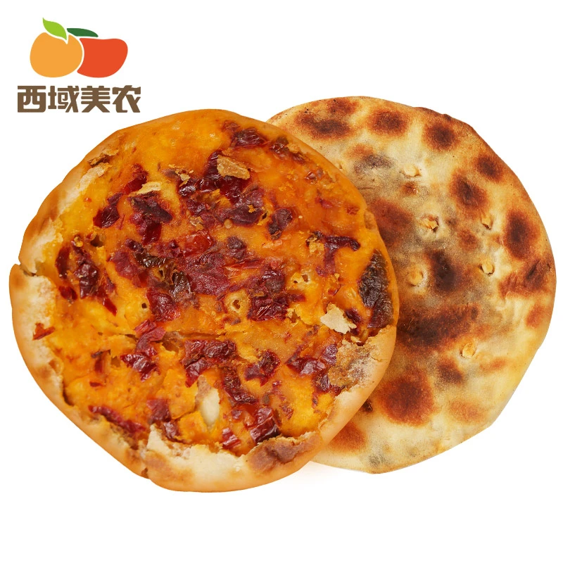 西域美农新疆辣皮子馕100g*6袋 传统美食 馕坑烤制手工制作馕饼