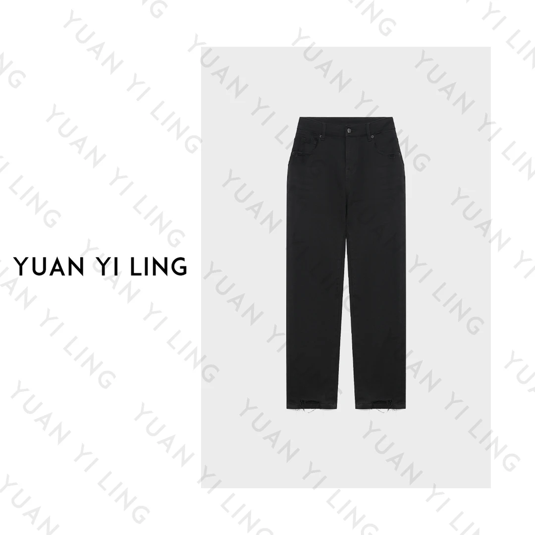 YUAN YI LING【独立设计师】时尚百搭显瘦秋冬磨毛小脚烟管裤设计28