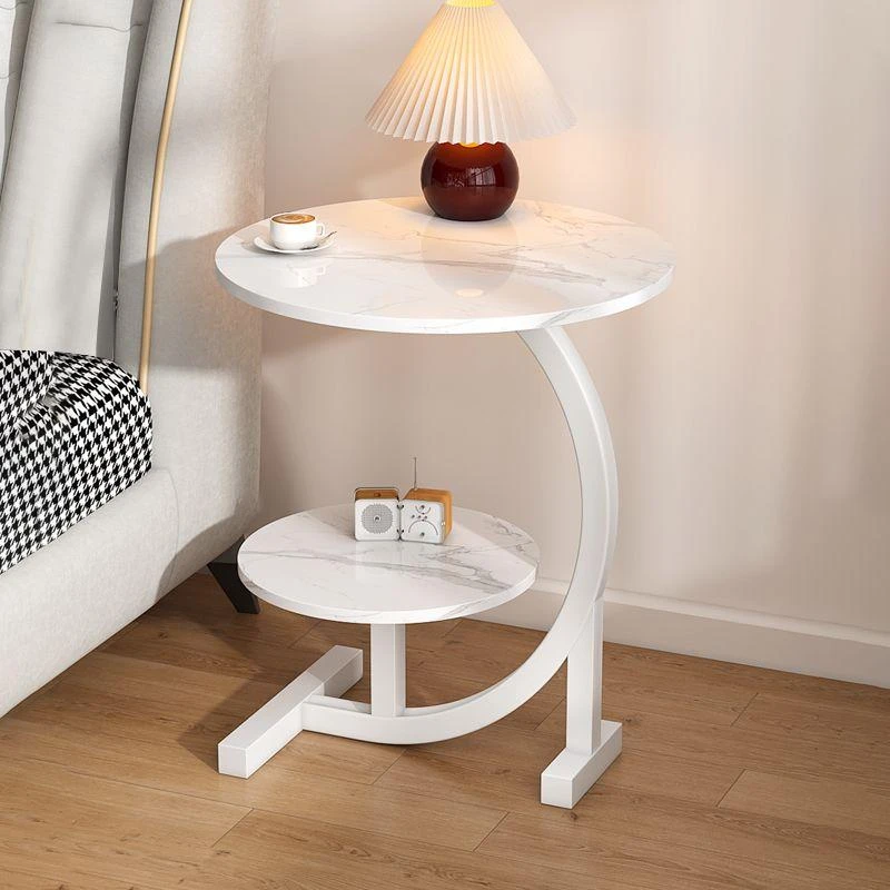 床头柜床边圆桌子小茶几简约现代置物架家用卧室小型收纳柜子C680