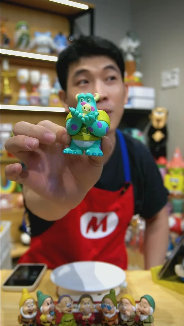 【闪购商品】摆件Q版蓝色毛怪摆件