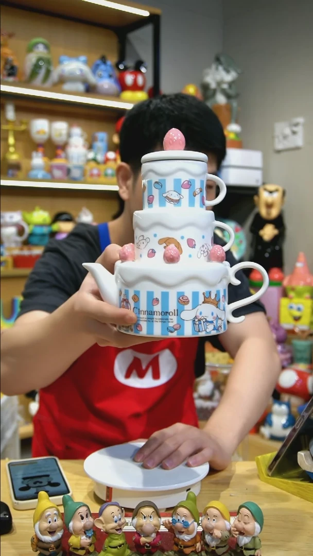 【闪购商品】摆件玉桂狗蛋糕茶壶套组