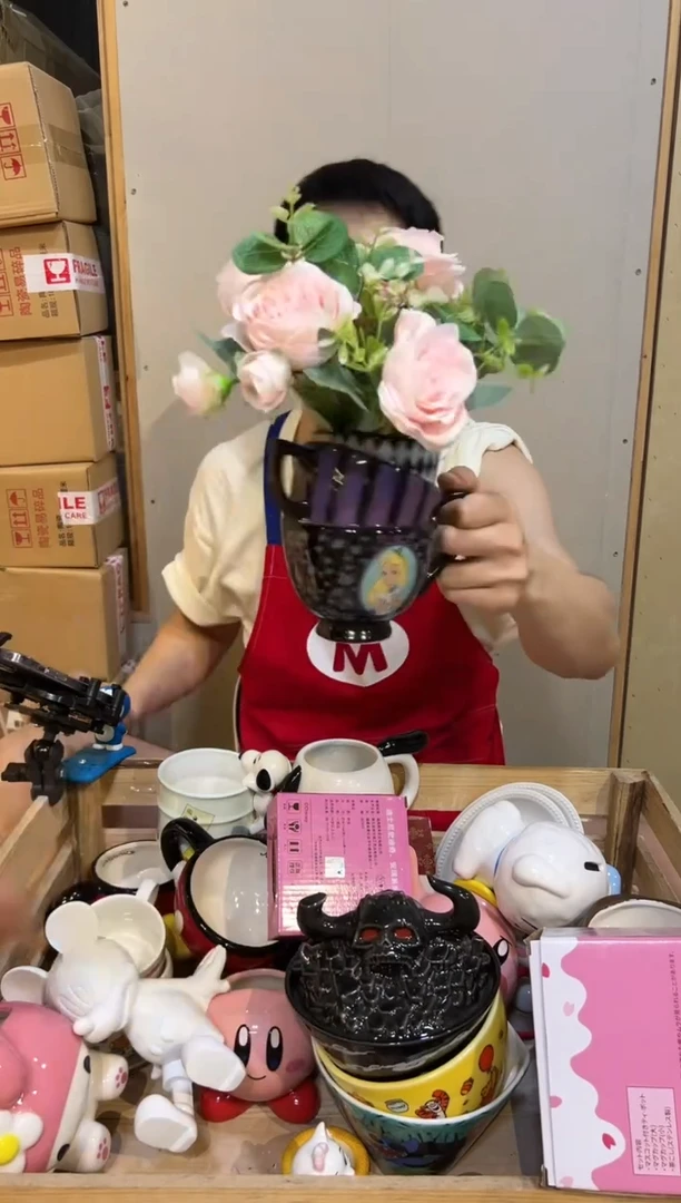 【闪购商品】摆件紫色爱丽丝叠叠杯