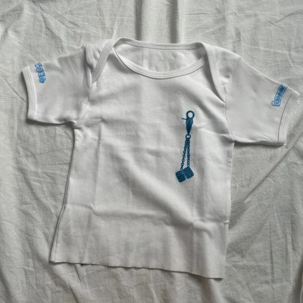 【全新未使用】ChromeHearts克罗心 Vegas骰子白色短袖T恤babytee