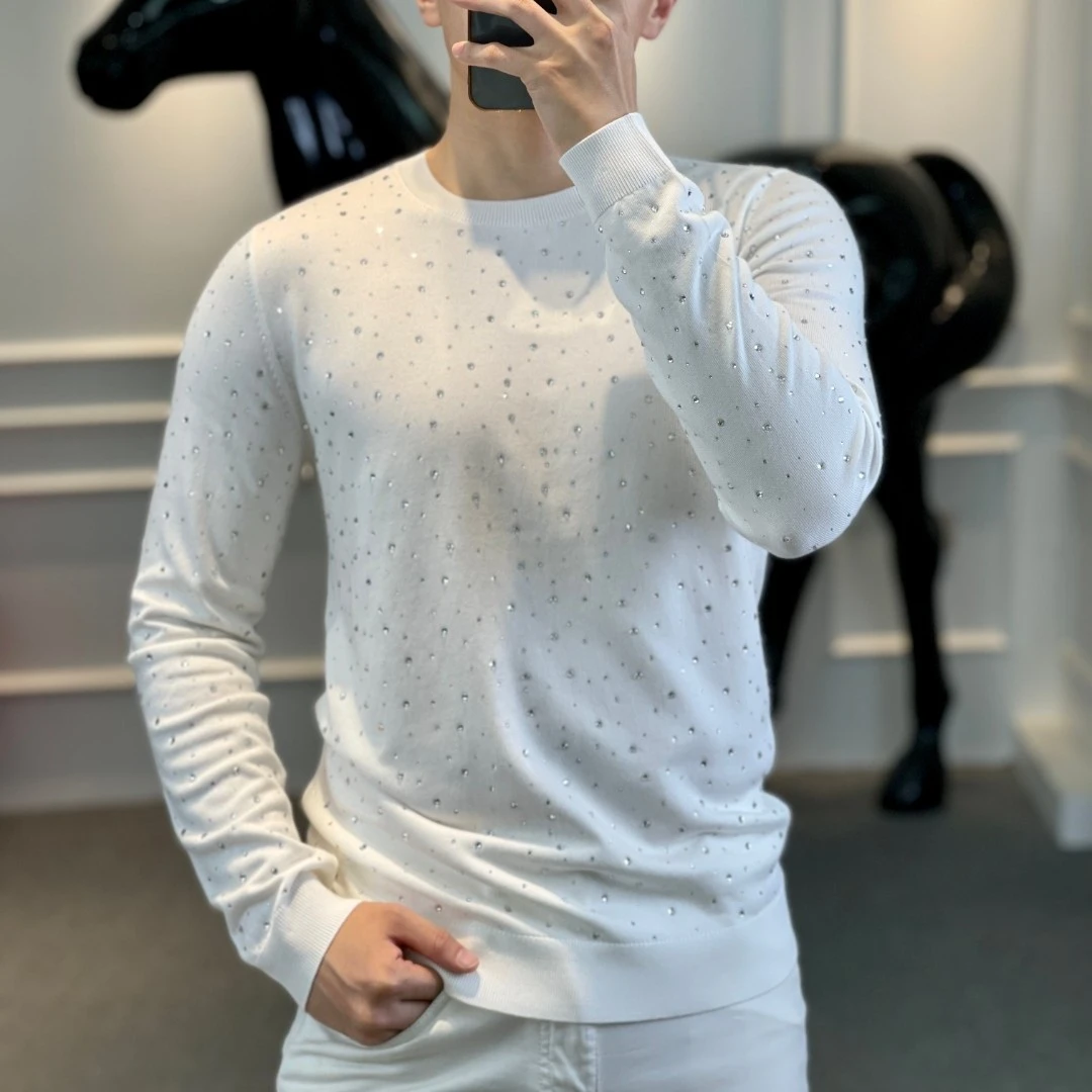 <古帝特尼>秋冬新款男士高定时尚百搭潮流打底修身毛衣Z+26035