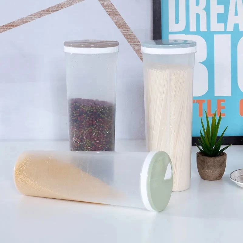 厨房挂面盒面条收纳盒五谷杂粮加厚大容量储物罐防潮防虫密封罐VX