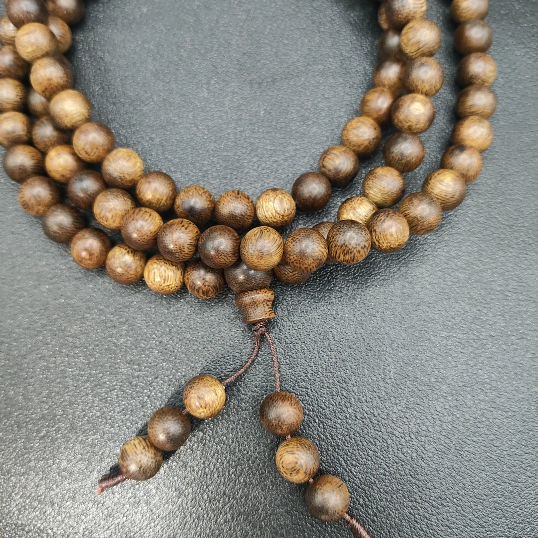 【优选S】DLG080达拉干沉香0.8圆珠多圈手串