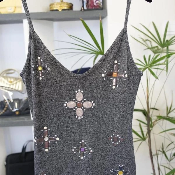 Chanel 宝石吊带背心