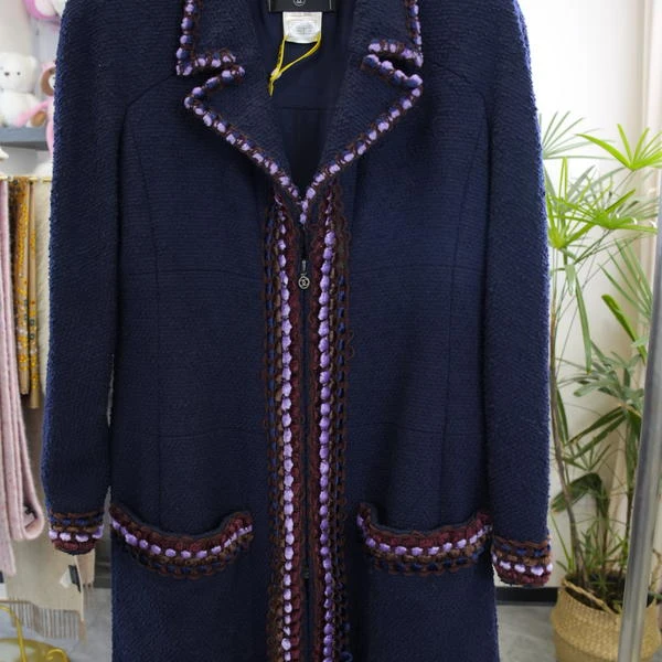 CHANEL中长款深色外套FR38