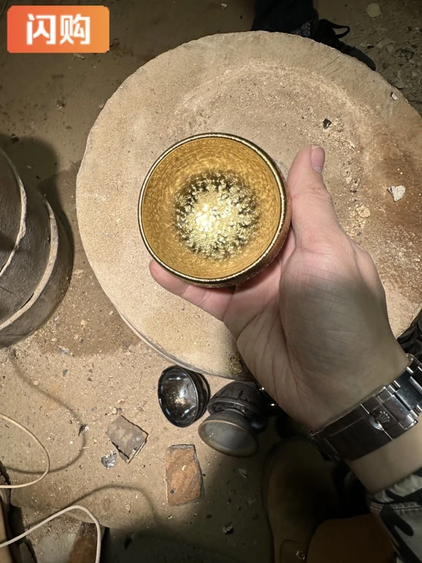 【闪购商品】瓷杯 收藏级 金钻 罗汉禅定器型礼盒证书装11