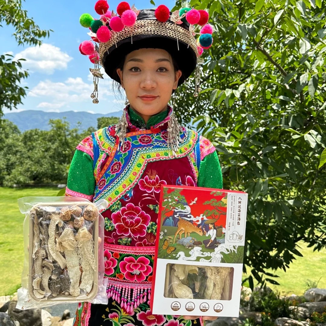 有松茸的菌菇汤包八种菌子组合云南山珍特产干菌煲汤食材65克营养