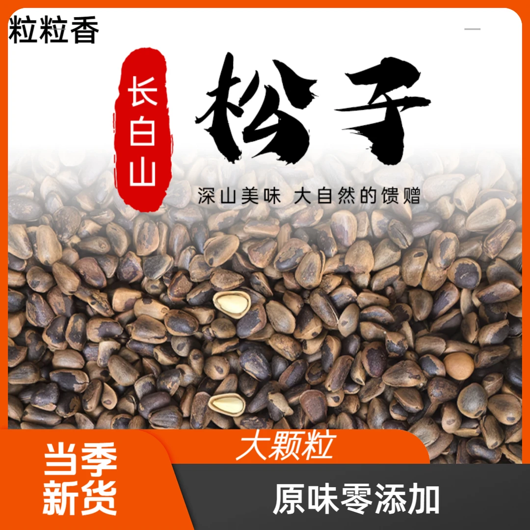 《新人福利》24新货东北红松籽炭烧烤原味大颗粒清香淡香