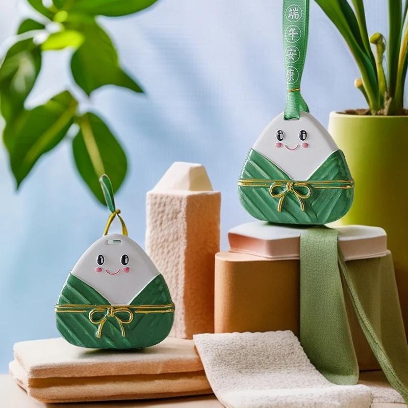 【新店福利】衣柜香薰片车载挂件端午节伴手礼礼物衣橱挂片粽子石膏