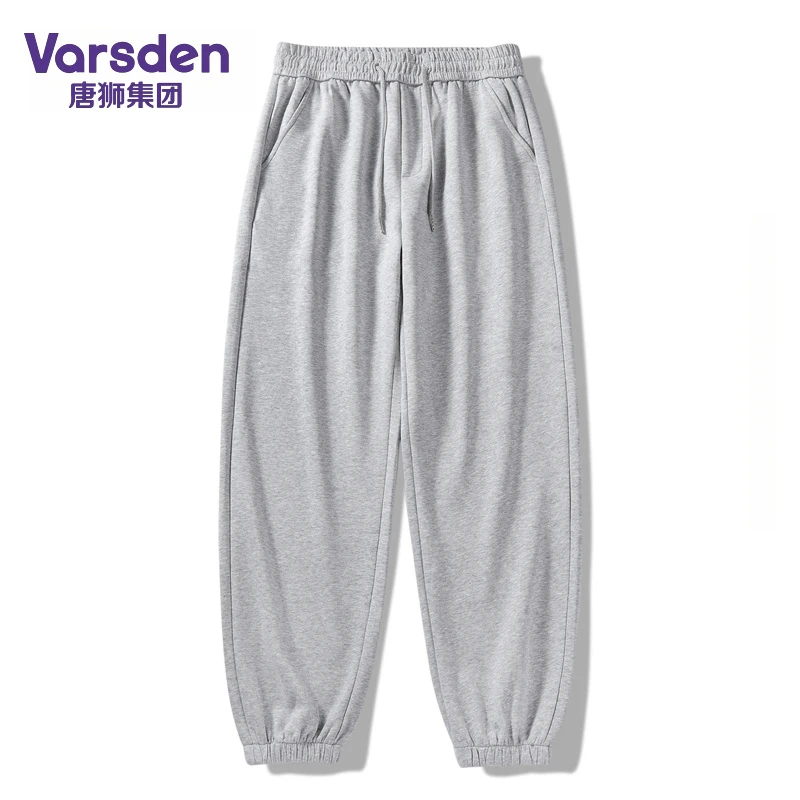 唐狮集团Varsden纯色秋季休闲卫裤男夏季潮流九分日系束脚运动裤