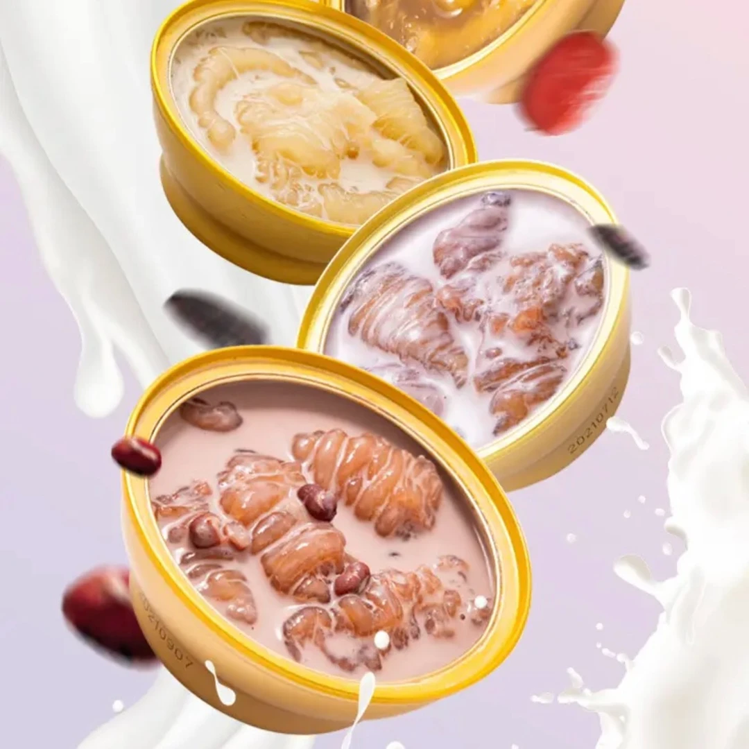 【爆款推荐】即食花胶原蛋白孕妇月子补品滋补纯奶鱼胶营养品代餐